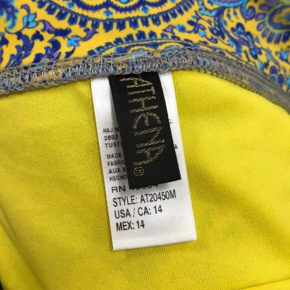 Athena Liesl Paisley High Waist Bikini Bottoms - Picture 7 of 8